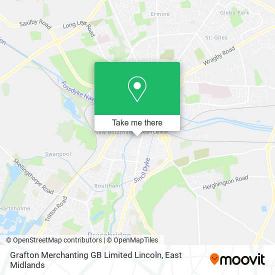 Grafton Merchanting GB Limited Lincoln map