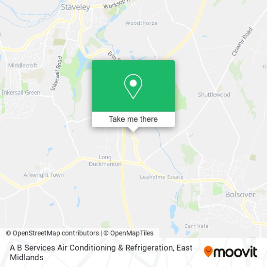 A B Services Air Conditioning & Refrigeration map