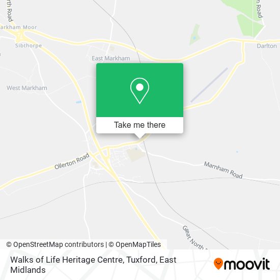 Walks of Life Heritage Centre, Tuxford map