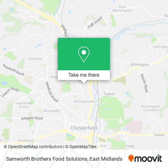 Samworth Brothers Food Solutions map