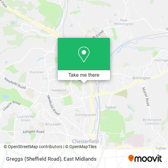 Greggs (Sheffield Road) map