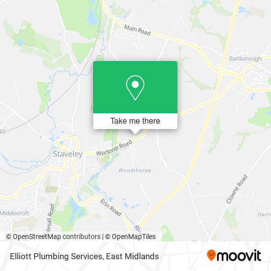 Elliott Plumbing Services map