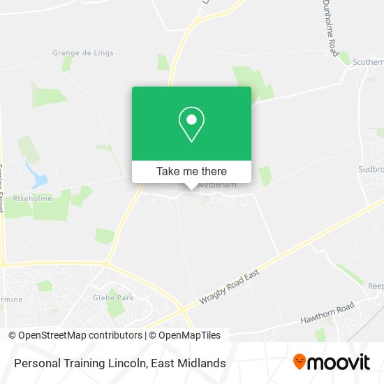 Personal Training Lincoln map
