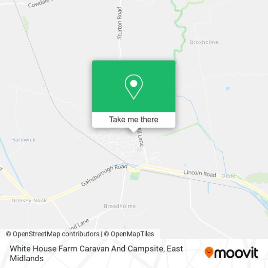 White House Farm Caravan And Campsite map