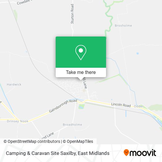 Camping & Caravan Site Saxilby map