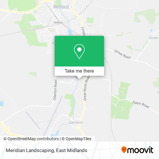 Meridian Landscaping map