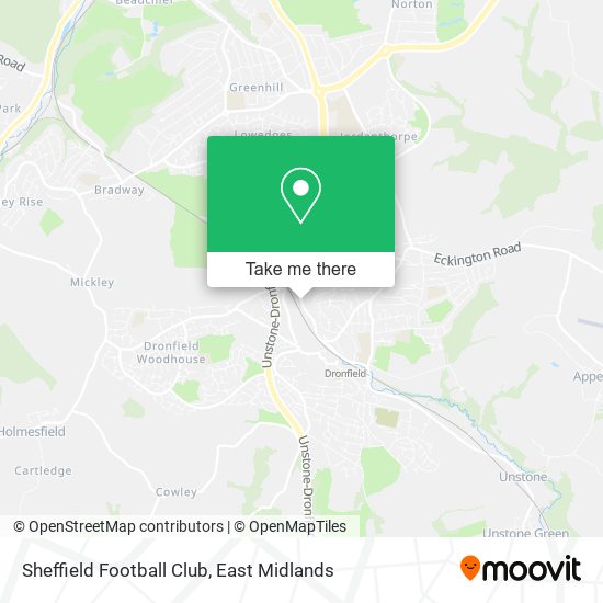 Sheffield Football Club map