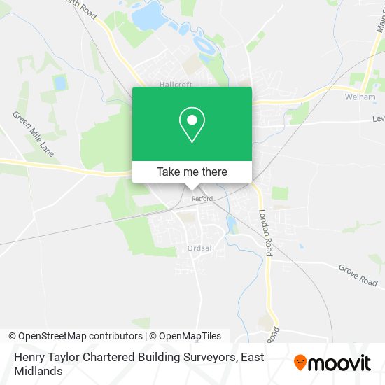 Henry Taylor Chartered Building Surveyors map