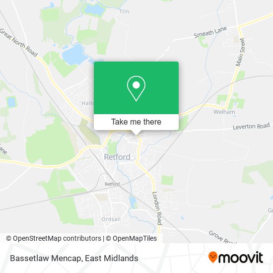 Bassetlaw Mencap map
