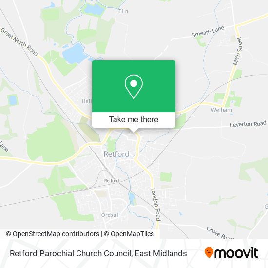 Retford Parochial Church Council map