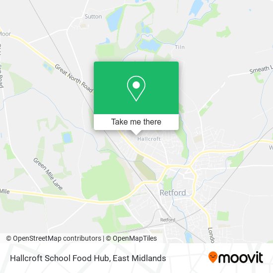 Hallcroft School Food Hub map