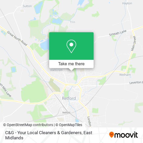 C&G - Your Local Cleaners & Gardeners map