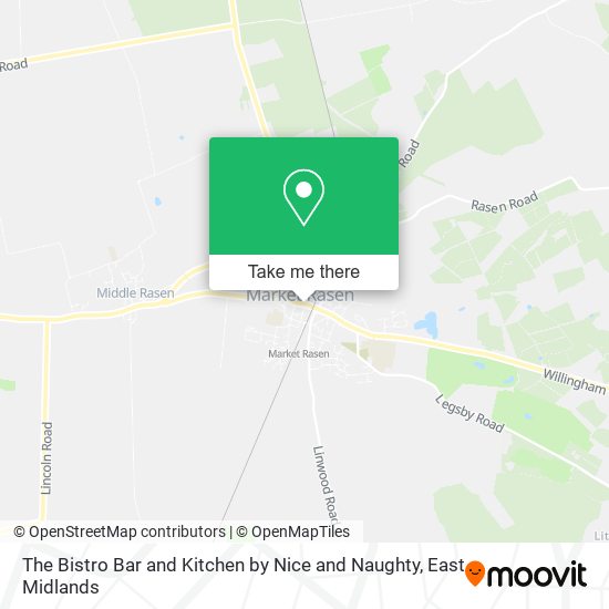The Bistro Bar and Kitchen by Nice and Naughty map