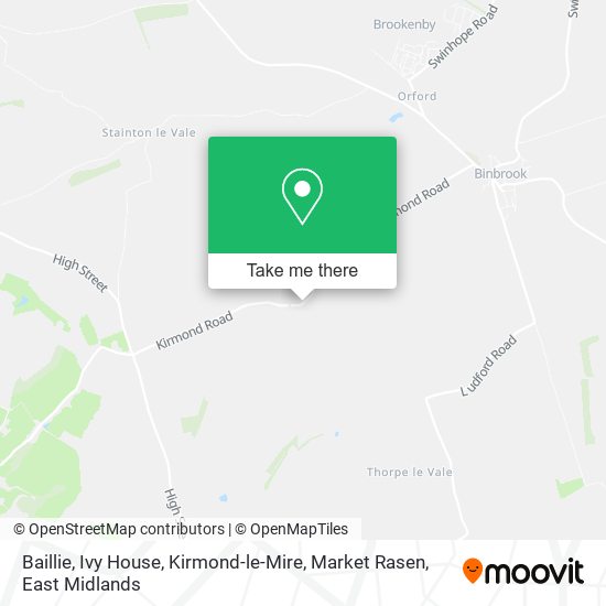 Baillie, Ivy House, Kirmond-le-Mire, Market Rasen map