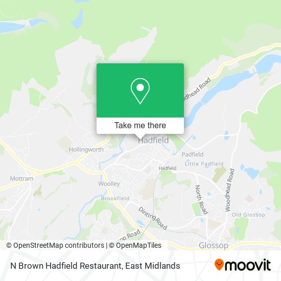 N Brown Hadfield Restaurant map