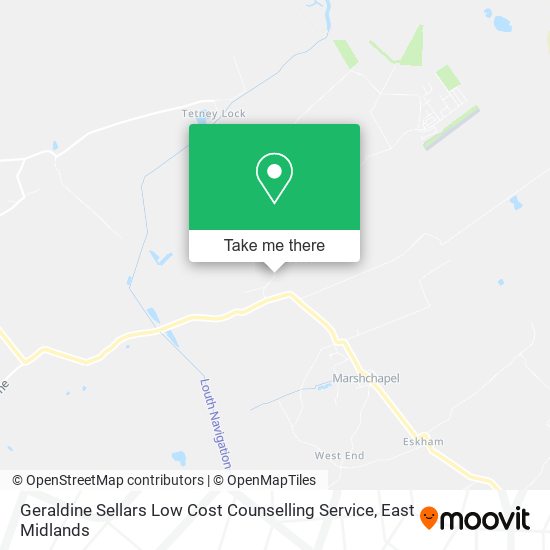 Geraldine Sellars Low Cost Counselling Service map