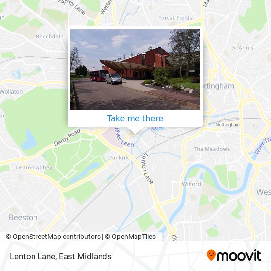 Lenton Lane map