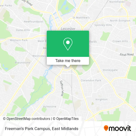 Freeman's Park Campus map