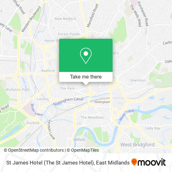St James Hotel map