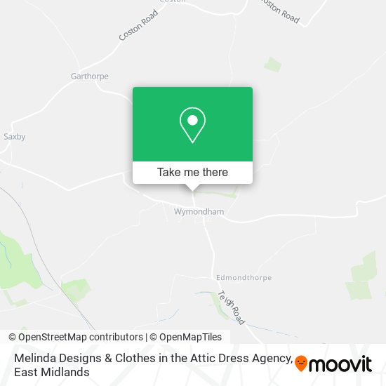 Melinda Designs & Clothes in the Attic Dress Agency map