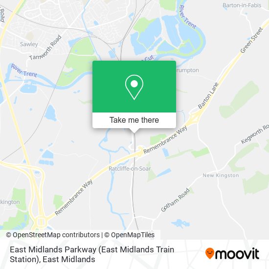 East Midlands Parkway (East Midlands Train Station) map