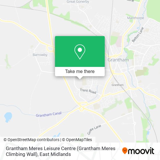 Grantham Meres Leisure Centre (Grantham Meres Climbing Wall) map