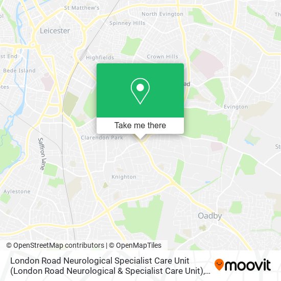 London Road Neurological Specialist Care Unit map