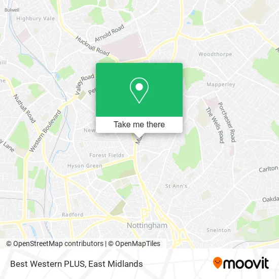 Best Western PLUS map