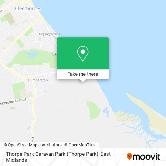 Thorpe Park Caravan Park map