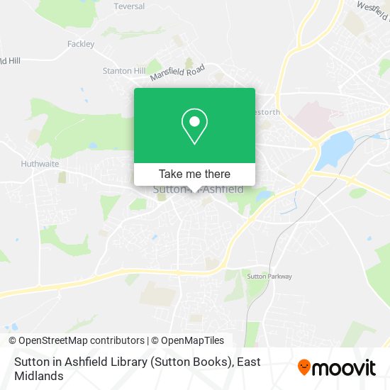 Sutton in Ashfield Library (Sutton Books) map