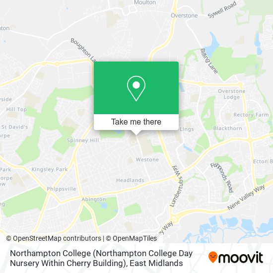 Northampton College (Northampton College Day Nursery Within Cherry Building) map