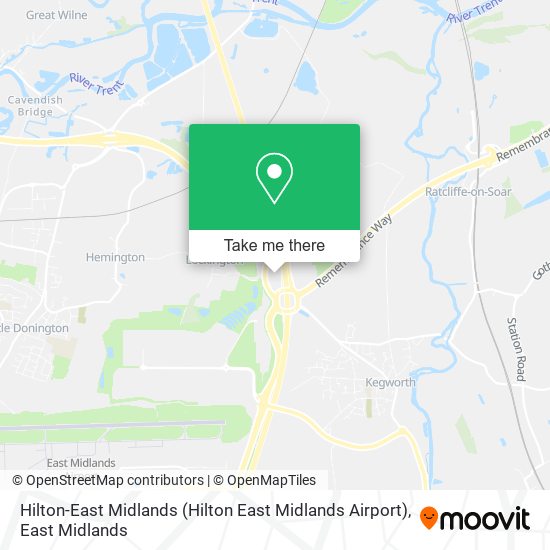 Hilton-East Midlands map