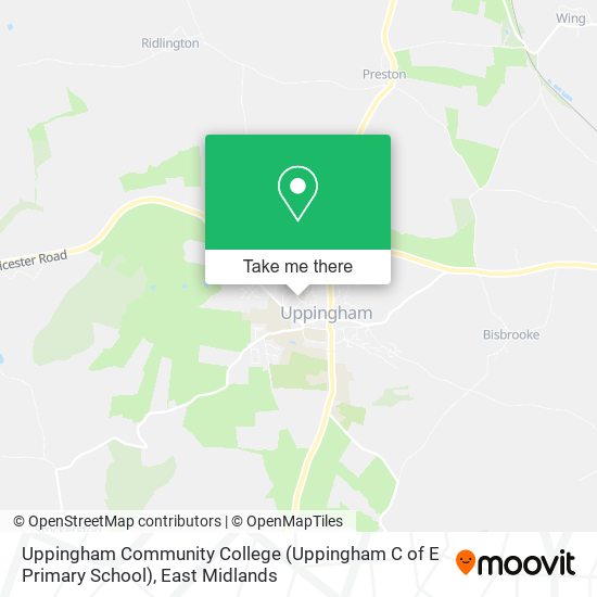 Uppingham Community College (Uppingham C of E Primary School) map
