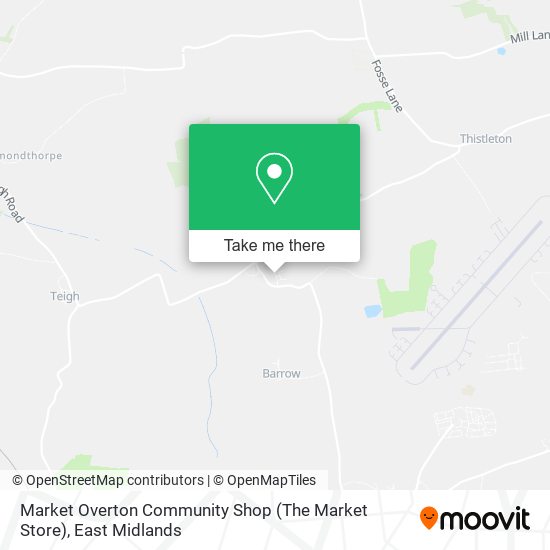 Market Overton Community Shop (The Market Store) map
