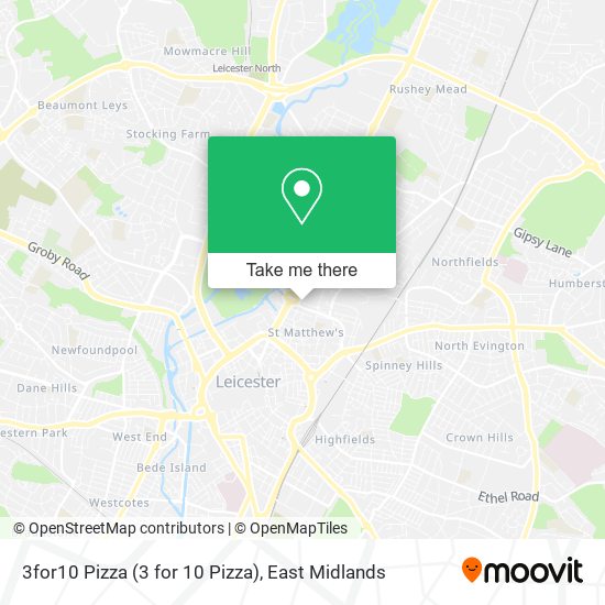 3for10 Pizza (3 for 10 Pizza) map