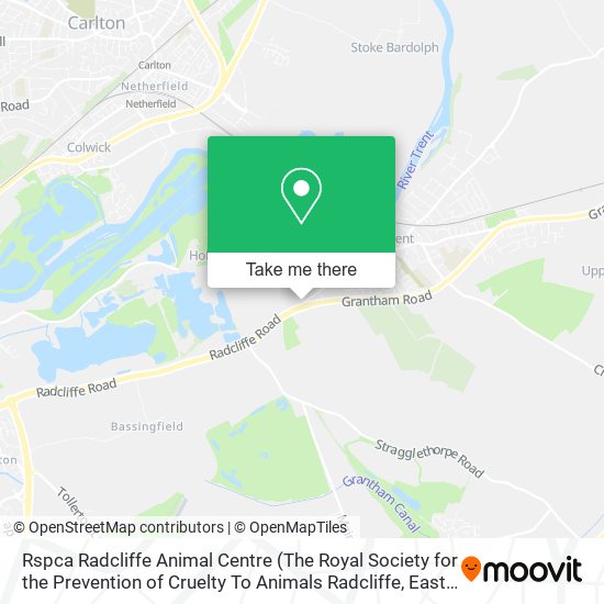 Rspca Radcliffe Animal Centre map