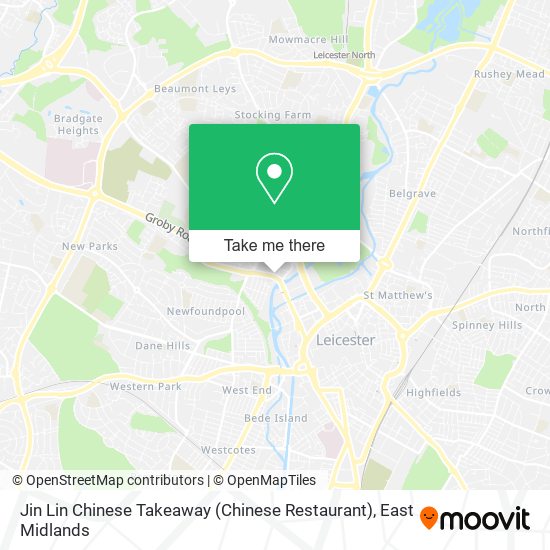 Jin Lin Chinese Takeaway (Chinese Restaurant) map