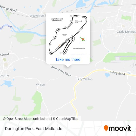 Donington Park map