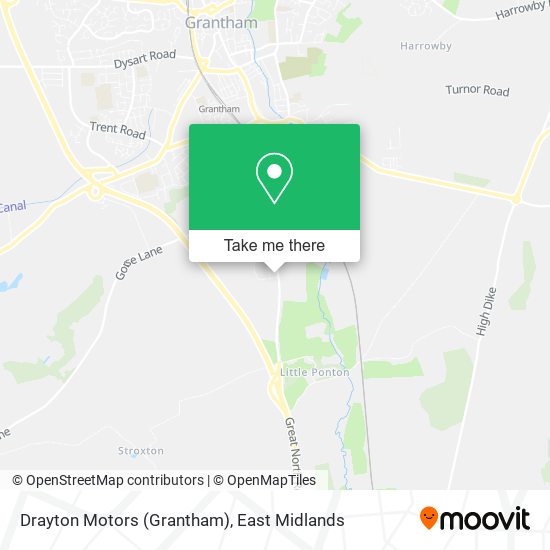 Drayton Motors (Grantham) map