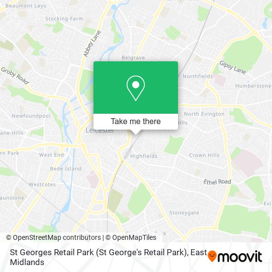 St Georges Retail Park (St George's Retail Park) map