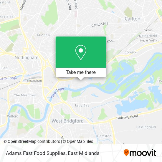 Adams Fast Food Supplies map