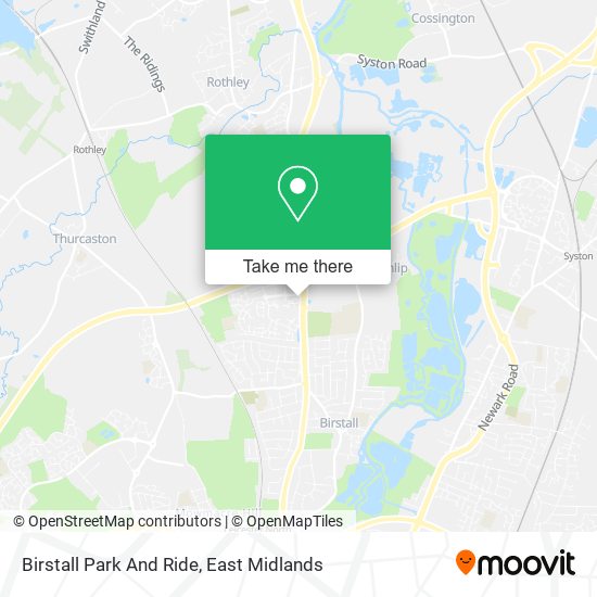 Birstall Park And Ride map