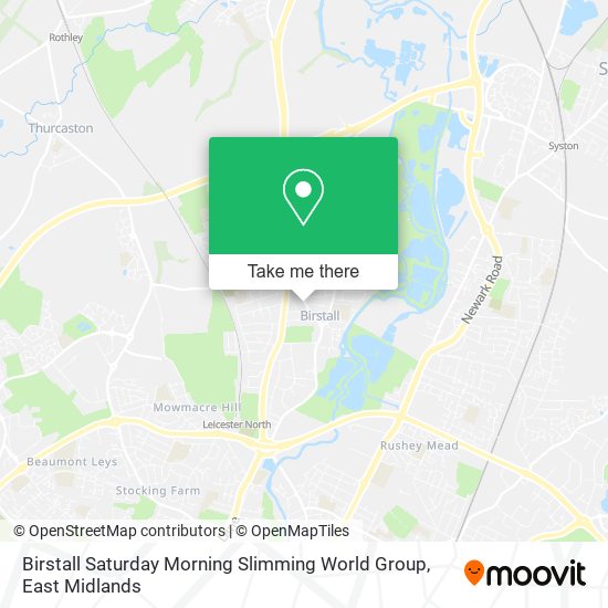 Birstall Saturday Morning Slimming World Group map