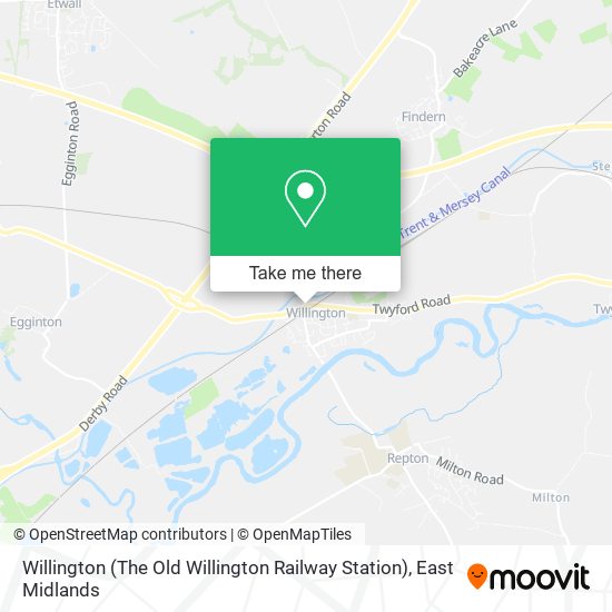 Willington (The Old Willington Railway Station) map