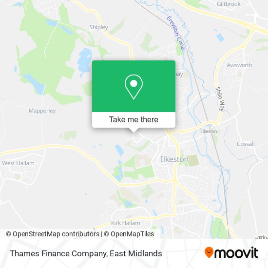 Thames Finance Company map