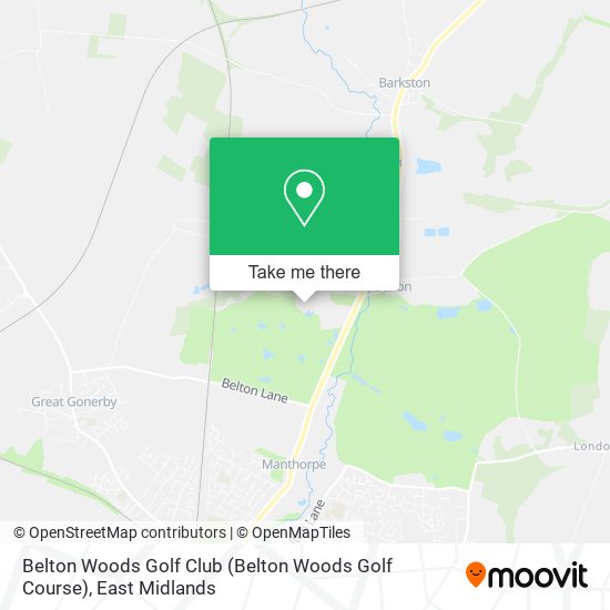 Belton Woods Golf Club map