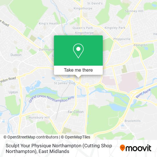 Sculpt Your Physique Northampton (Cutting Shop Northampton) map