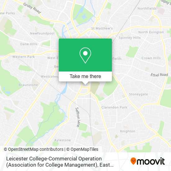 Leicester College-Commercial Operation (Association for College Management) map
