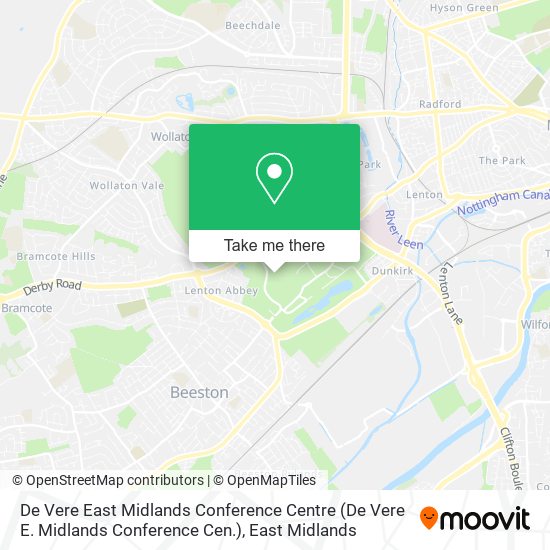 De Vere East Midlands Conference Centre (De Vere E. Midlands Conference Cen.) map