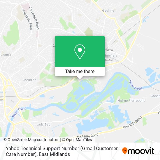 Yahoo Technical Support Number (Gmail Customer Care Number) map